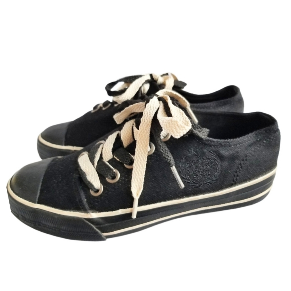 Juicy Couture $129 sneakers, FINAL PRICE! black and white size 6.5 - Picture 1 of 12